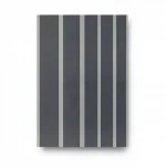 German striped wall Covering, size 10 m x 0.53 m, dark gray color, model 467055  
