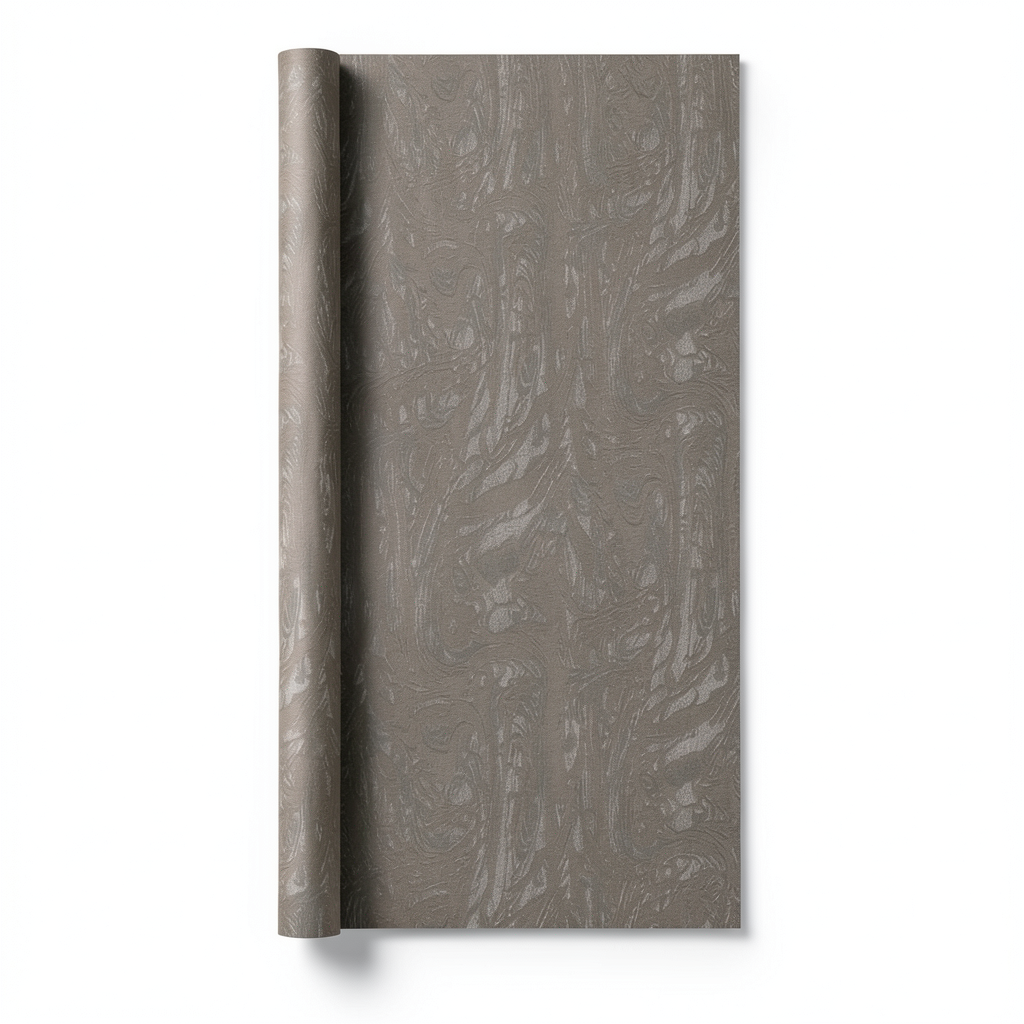 Wall Decoration Patterned Design 10 m x 1.06 m Dark Beige