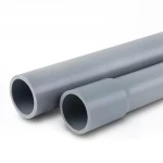 انابيب UPVC لانظمة الصرف الصحي الوطني  ضغط 10 بار  قطر خارجي 40 مم سمك 1.9 مم لون رمادي