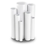 مواسير UPVC ضغط 11 بار مقاس 8 إنش سمك 8.43 مم لون أبيض