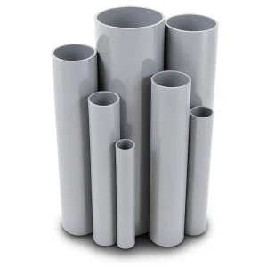 UPVC Pipes 8 Inch Thickness 8.43 mm Pressure 11 Bar Gray