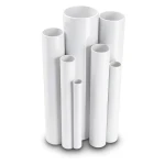 مواسير UPVC ضغط 13.8 بار مقاس 8 إنش سمك 10.41 مم لون أبيض