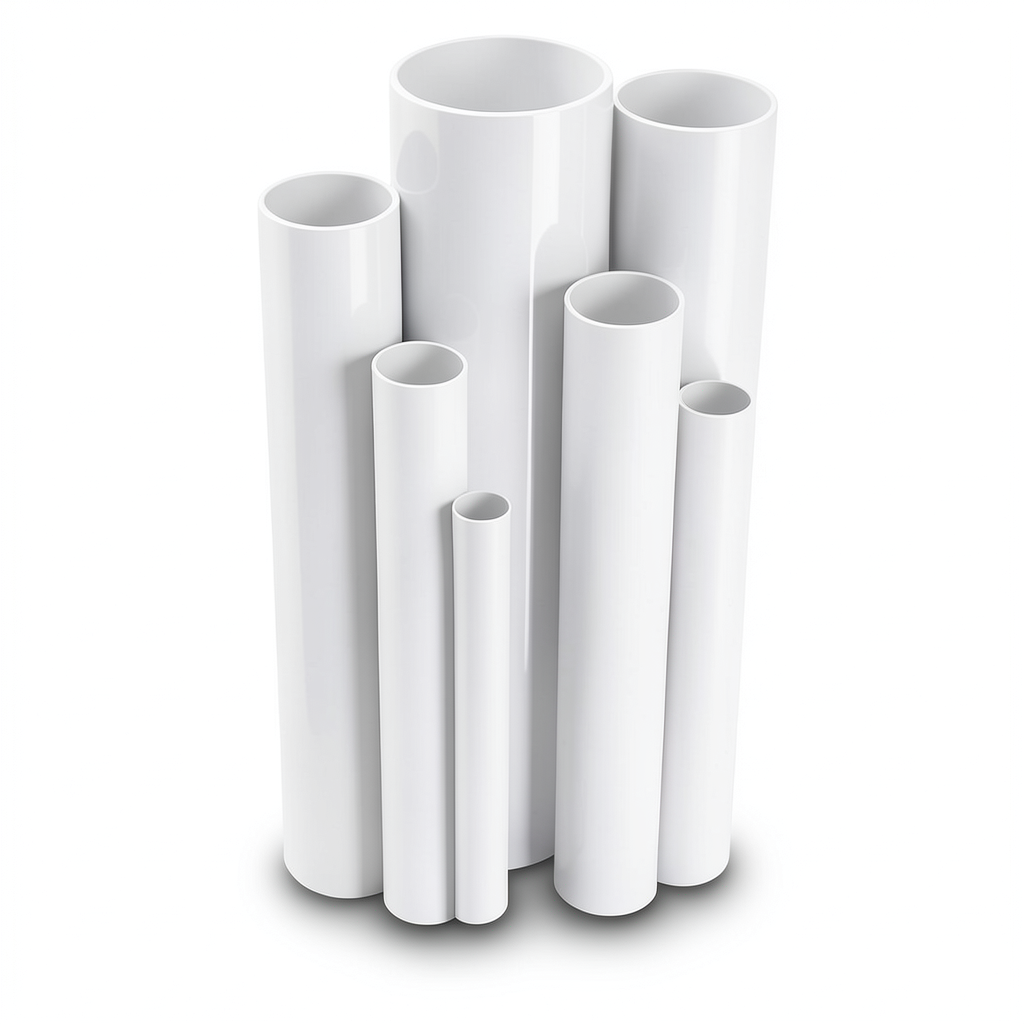 UPVC Pipes 13.8 Bar Pressure 8 Inch Size 10.41 mm Thickness White
