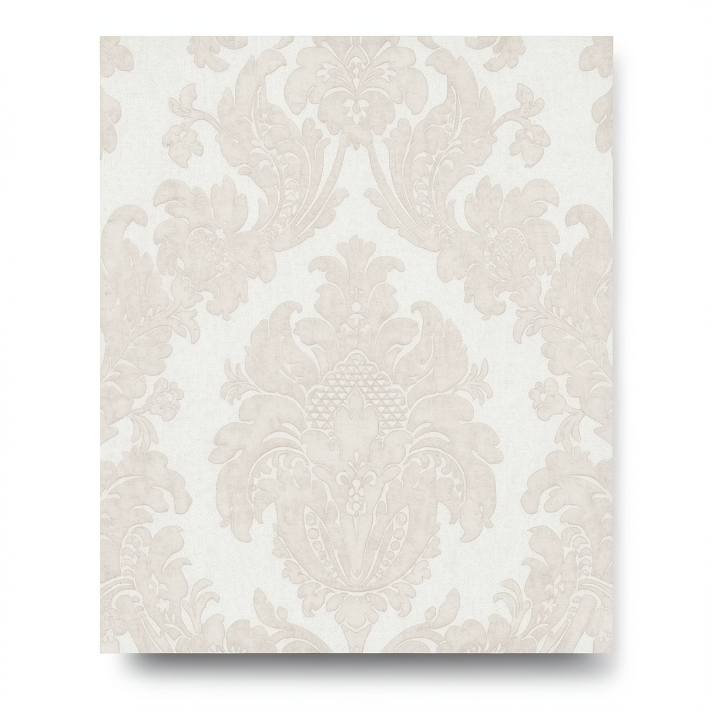 Italian Wallpaper 10m x 0.53m Pale Beige, Model 63016