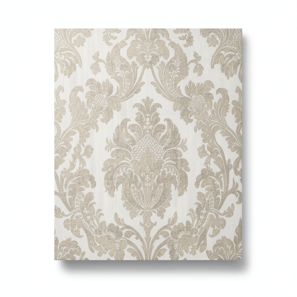 Italian Wall Decoration Beige Color 10m x 0.53m, Model 63020