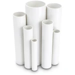 مواسير UPVC مقاس 8 إنش سمك 12.90 مم ضغط 17.2 بار لون أبيض