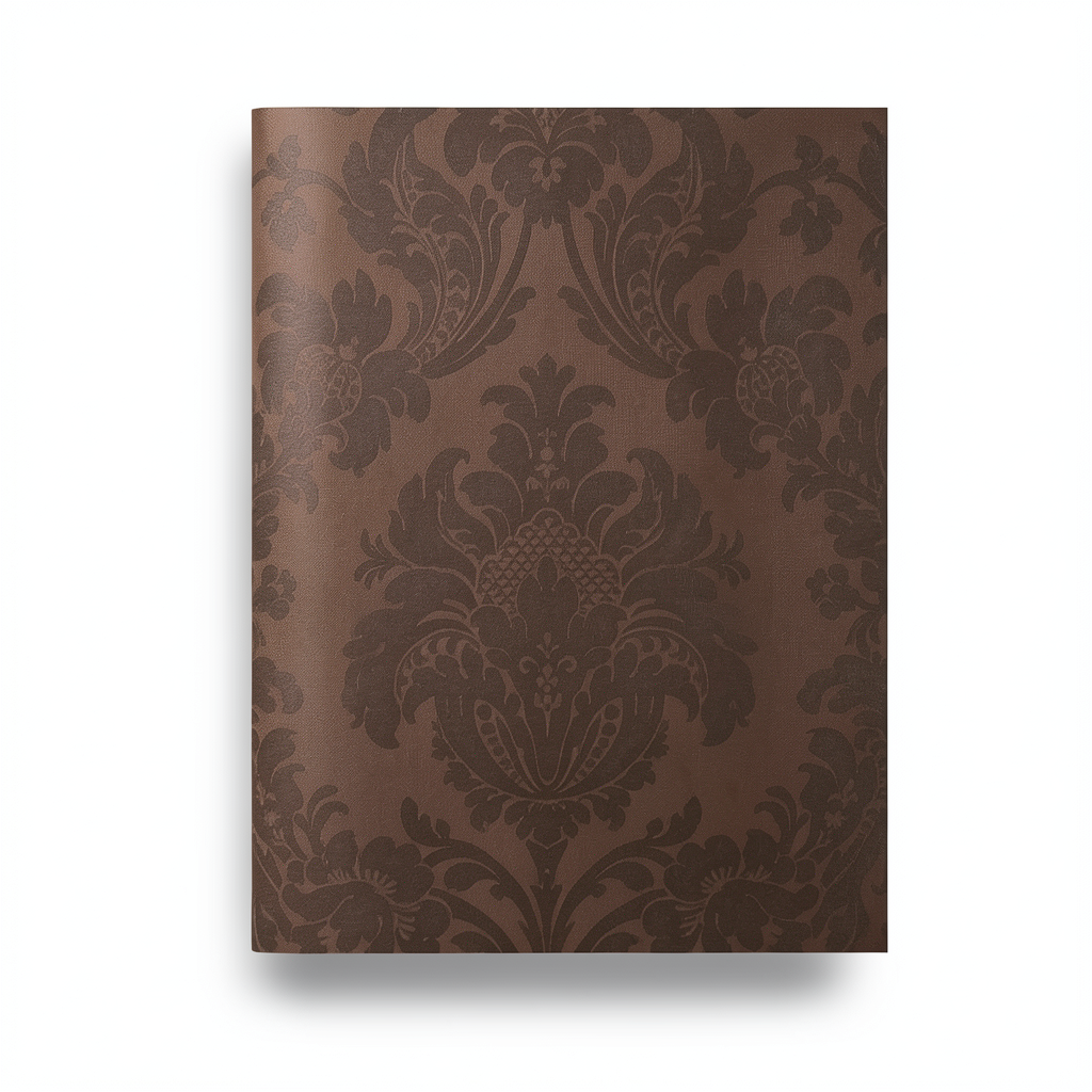 Italian Wallpaper Brown Color 10m x 0.53m, Model 63027