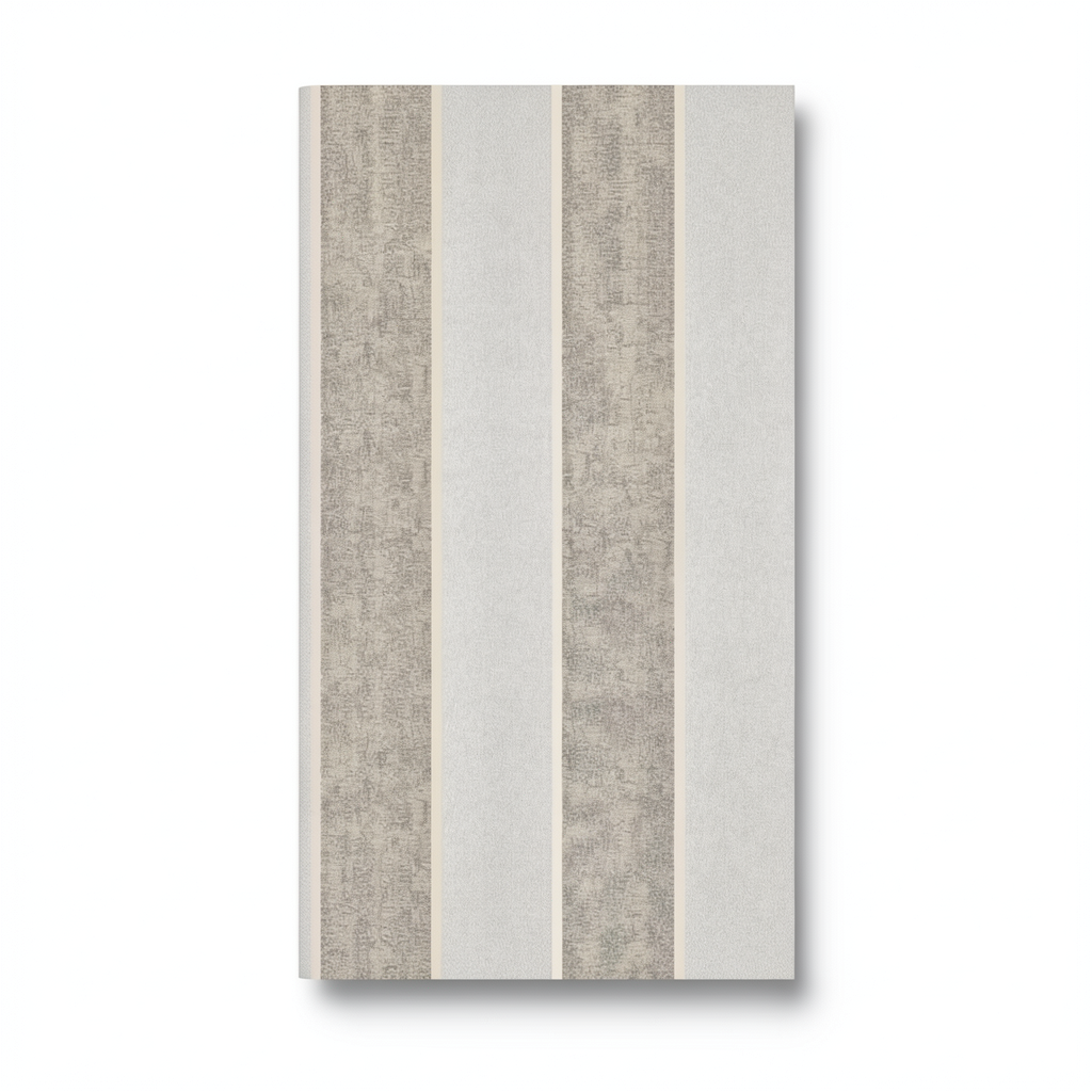 Italian Wallpaper Striped Design 10m x 0.53m Beige