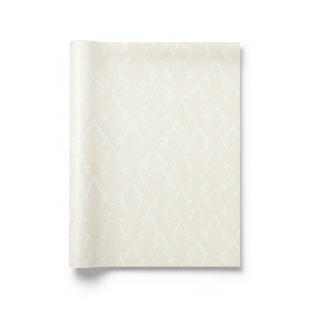 Patterned Wallpaper Creamy Color 10m x 0.53m, Model 10351-02