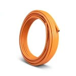 لفة أنابيب HDPE المنى ضغط 10 بار PE 100 قطر خارجي 75 مم سمك 6.8 مم لون برتقالي