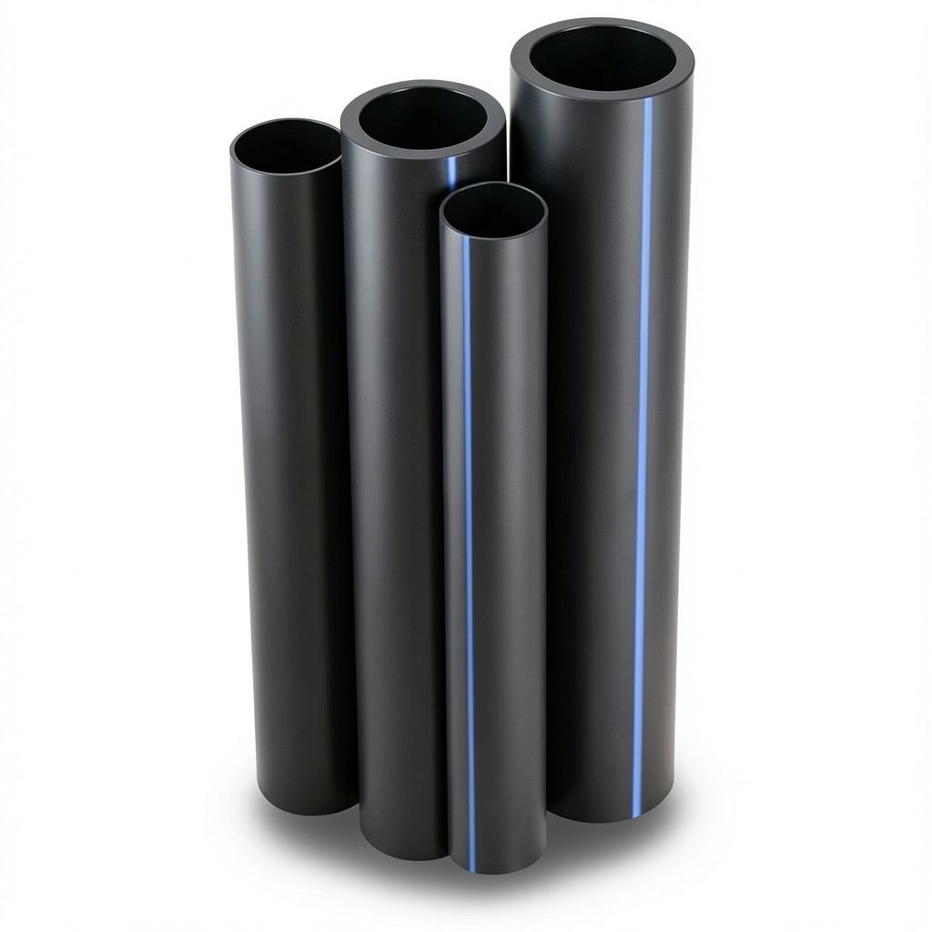 أنابيب HDPE نيبروبلاست PE 100 ضغط 10 بار قطر خارجي 355 مم سمك 21.1 مم لون اسود | نيبروبلاست
