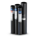 أنابيب HDPE PE 100 ضغط 10 بار قطر خارجي 500 مم سمك 29.7 مم لون أسود | نيبروبلاست