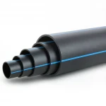 مواسير بلاستيك HDPE ضغط  10 بار [PE 100] قطر خارجي 560 مم  SDR 17  لون اسود مع خط ازرق | مصنع المنى