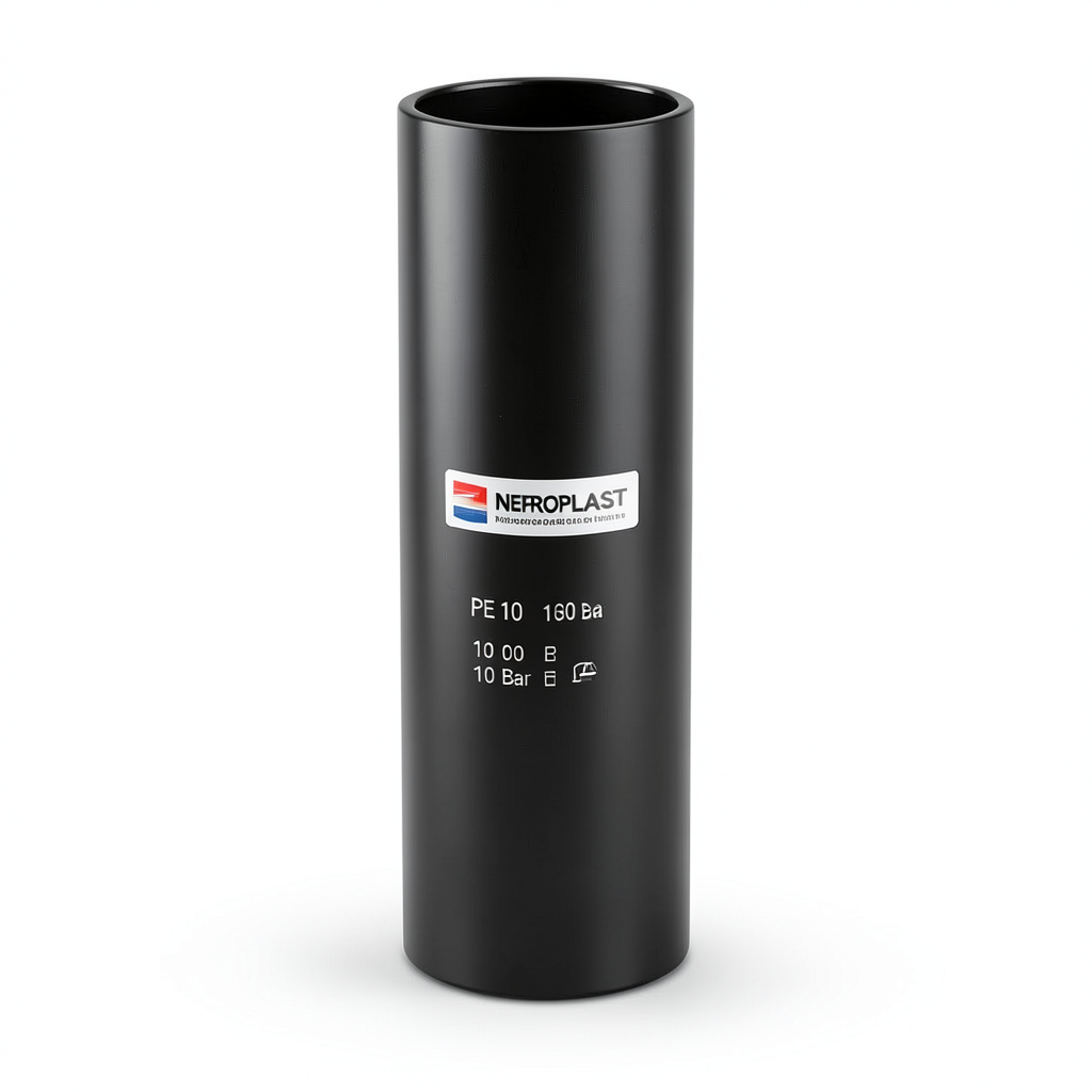 HDPE Pipes PE 100 Pressure 10 Bar Outside Diameter 630 mm Thickness 37.4 mm Black | NEPROPLAST