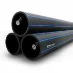 مواسير HDPE نيبروبلاست PE 100 ضغط 12.5 بار قطر خارجي 250 مم سمك 18.4 مم لون اسود