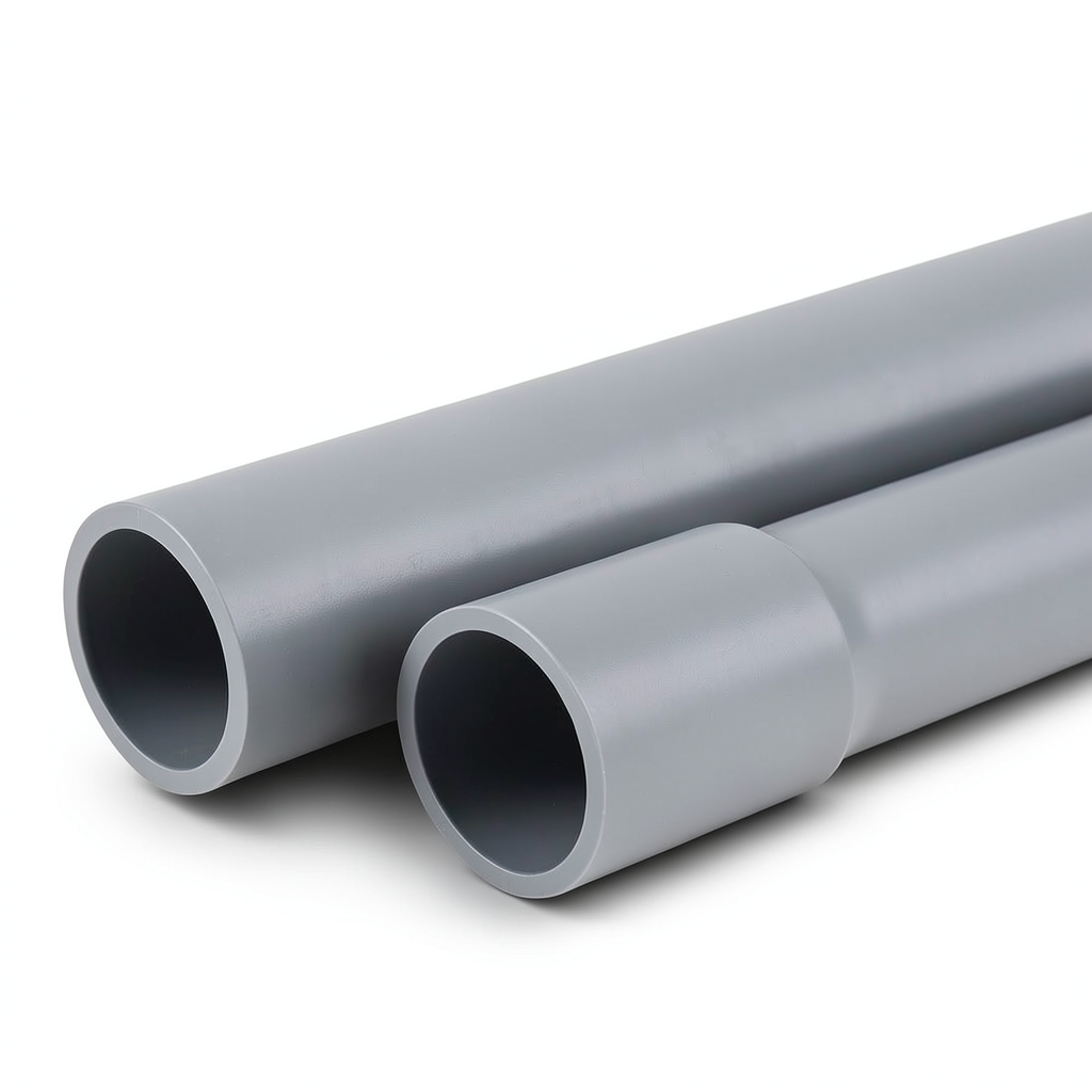 UPVC Pipes Schedule 40 Size 1 Inch Thickness 0.38 mm Gray