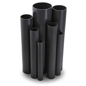 UPVC Pipes 8 Inch Size 12.90 mm Thickness 17.2 Bar Pressure Black