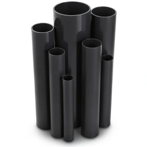 مواسير UPVC ضغط 12 بار قطر خارجي 21.2 مم سمك 1.5 مم لون اسود