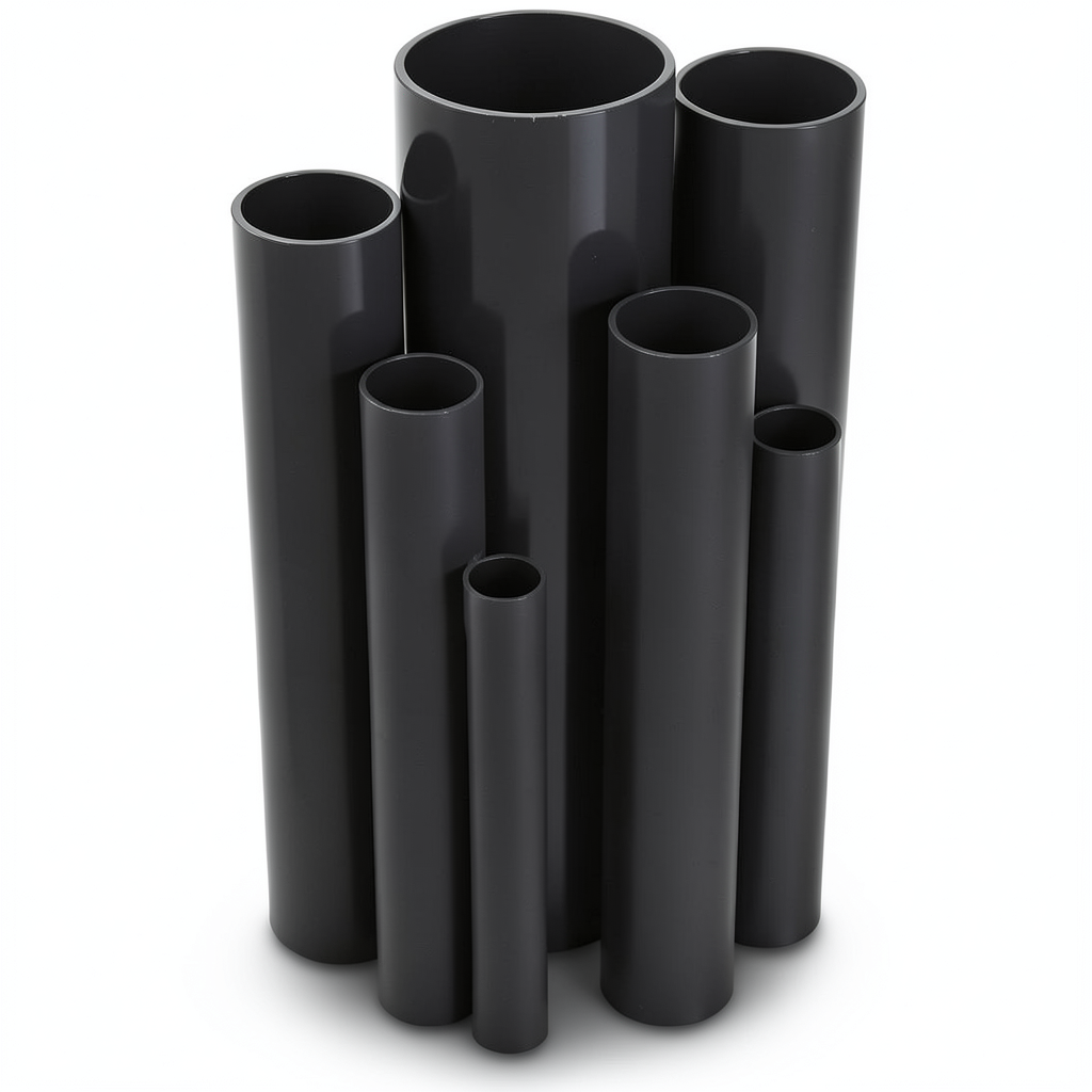 UPVC Pipes Nominal Pressure 12 Bar Outside Diameter 21.2 mm Thickness 1.5 mm Black