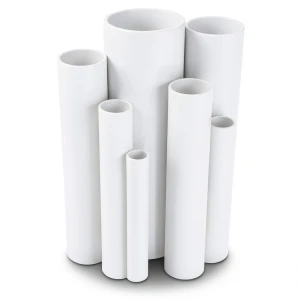 مواسير UPVC ضغط اسمي 12 بار قطر خارجي 21.5 مم سمك 1.7 مم لون أبيض