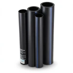 أنابيب HDPE PE 100 ضغط 10 بار قطر خارجي 180 مم سمك 10.7 مم لون أسود | نيبروبلاست