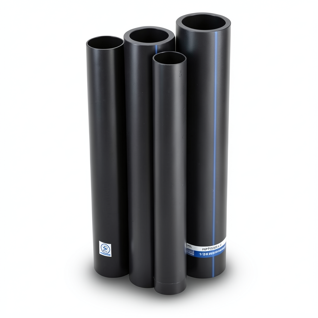 أنابيب HDPE PE 100 ضغط 10 بار قطر خارجي 225 مم سمك 13.4 مم لون أسود | نيبروبلاست