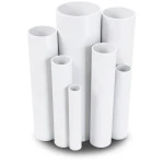 مواسير UPVC ضغط 15 بار قطر خارجي 21.5 مم سمك 2.1 مم لون أبيض