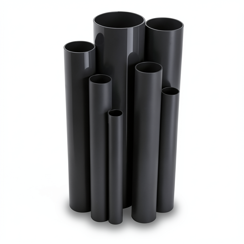 مواسير UPVC ضغط اسمي 15 بار قطر خارجي 21.5 مم سمك 2.1 مم لون اسود