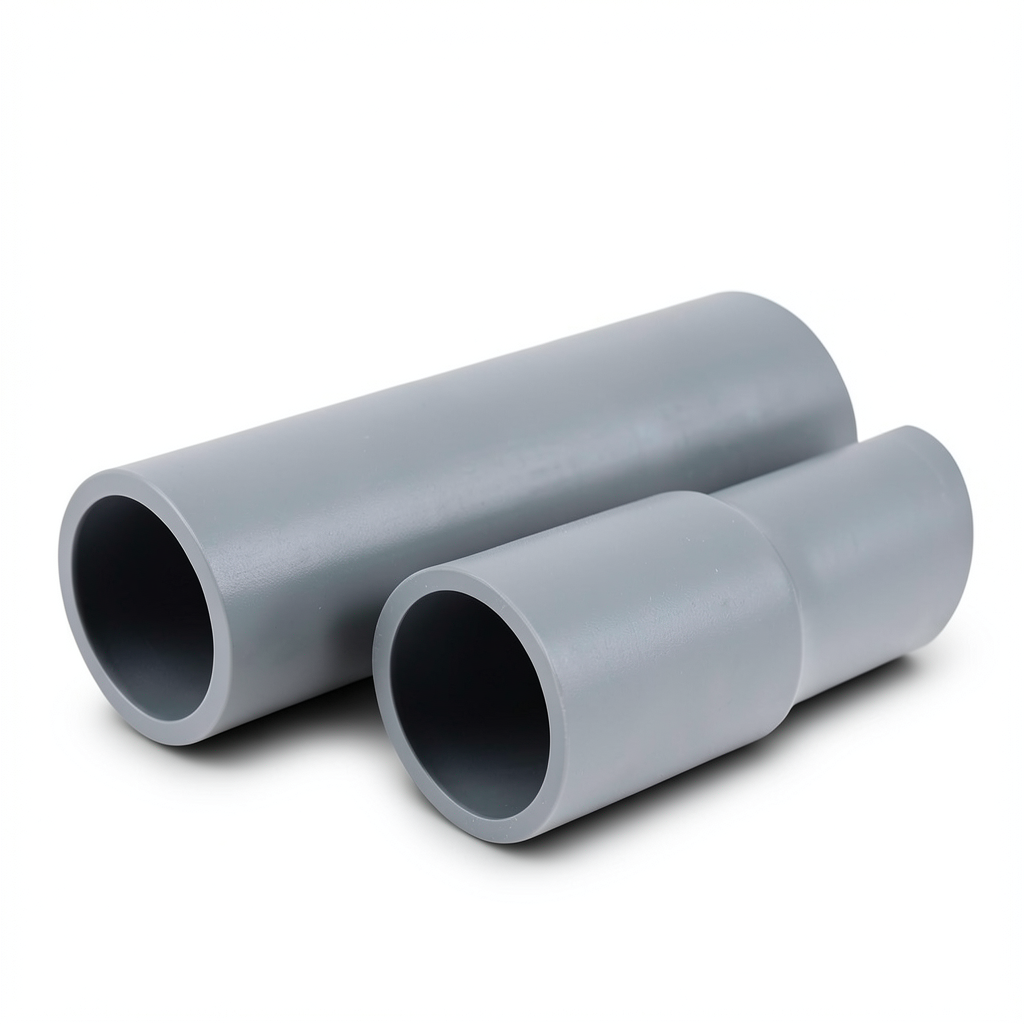 UPVC Pipes Sewage System Nominal Pressure 20 Bar 20 mm OD Thickness 1.9 mm Gray