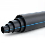 مواسير بلاستيك HDPE ضغط  10 بار [PE 80] قطر خارجي 355 مم  SDR 13.6  لون اسود مع خط ازرق | مصنع المنى