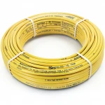 أنابيب HDPE نيبروبلاست PE 100 ضغط 6 بار قطر خارجي 50 مم سمك 1.9 مم لون أصفر 