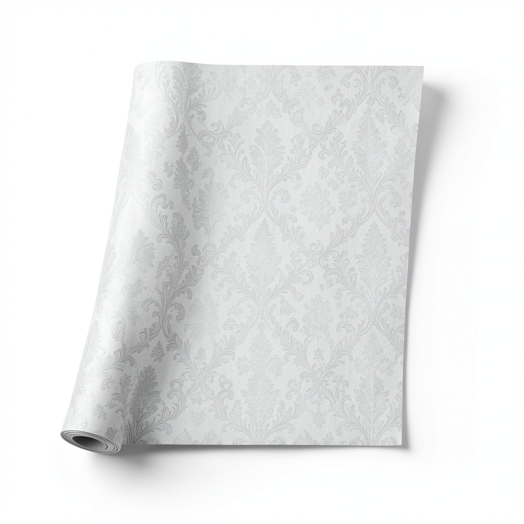 Wall Decoration Patterned Design 10 m x 1.06 m Light Gray