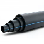 مواسير HDPE ضغط  10 بار [PE 80] قطر خارجي 560 مم  SDR 13.6  لون اسود مع خط ازرق | مصنع المنى