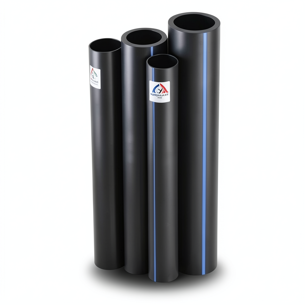 أنابيب HDPE PE 100 ضغط 10 بار قطر خارجي 280 مم سمك 16.6 مم لون اسود | نيبروبلاست