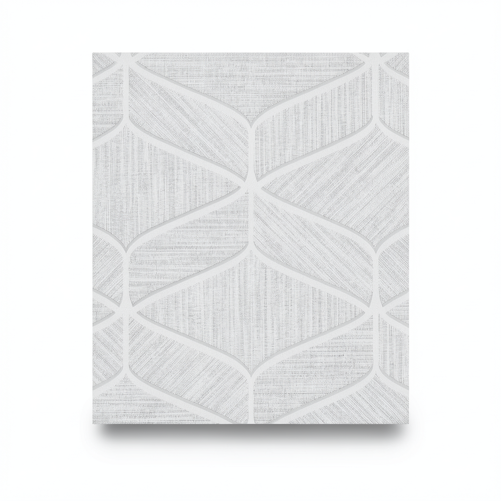 Italian Wall Covering 10m x 0.53m Light Gray, Model 63039