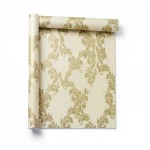 Classic wall covering light golden color, length 10m, width 0.73m, model 7032