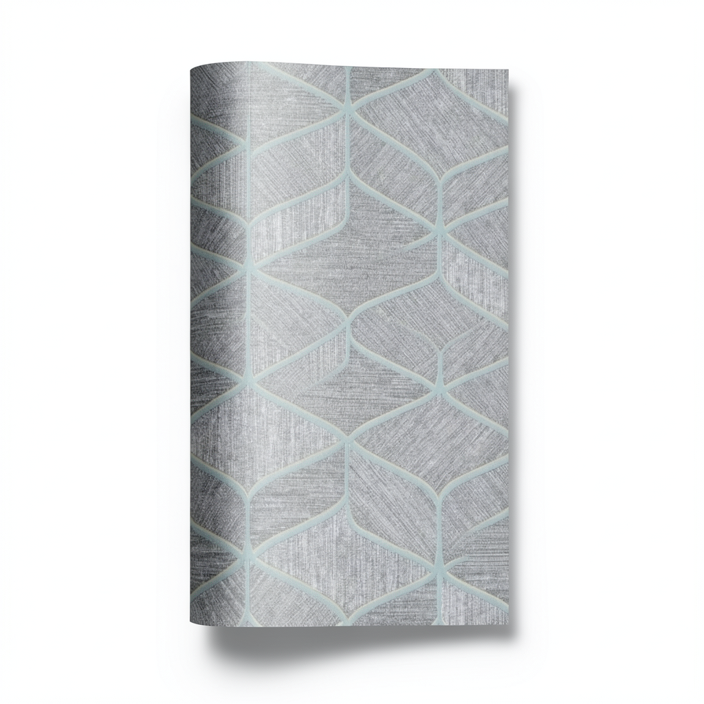 Italian Wall Covering 10m x 0.53m Gray, Model 63034