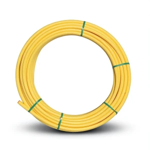 Almona HDPE Plastic Coil Pipe PN 8 Bar PE 80, 110 mm OD, 10 mm Thickness, Yellow