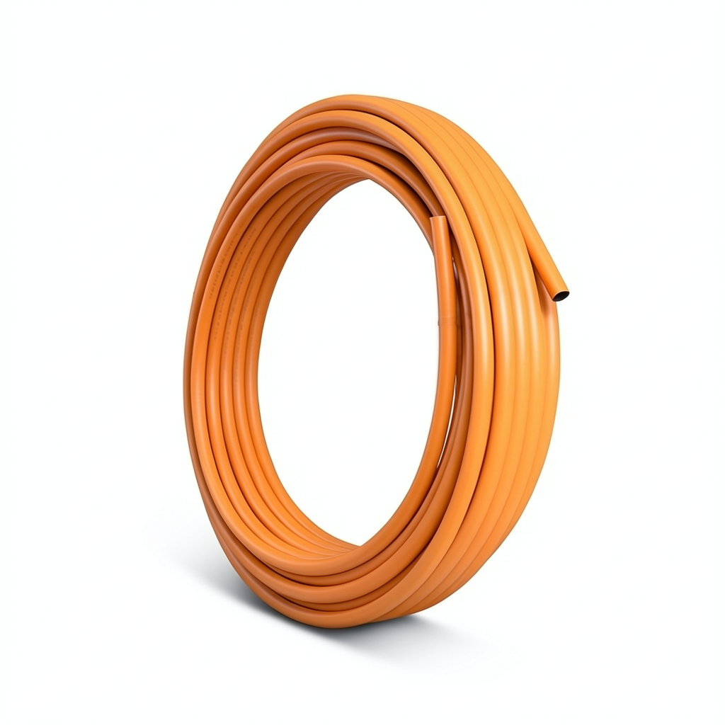 HDPE Polyethylene Pipe PN 6 Bar PE 100 OD 110 mm Thickness 6.3 mm Orange