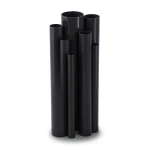 مواسير UPVC ضغط 12 بار قطر خارجي 21.2 مم سمك 1.5 مم لون اسود