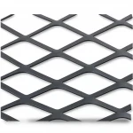 Hot Rolled (Black) Steel Expanded Metal Mesh   Thickness 2.7 mm Width 2.44  meter Length 1 meter | Bait Al Tatawor Company