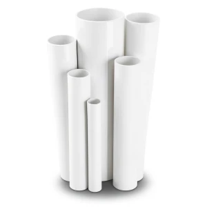 مواسير UPVC ضغط 15 بار قطر خارجي 21.5 مم سمك 2.1 مم لون أبيض