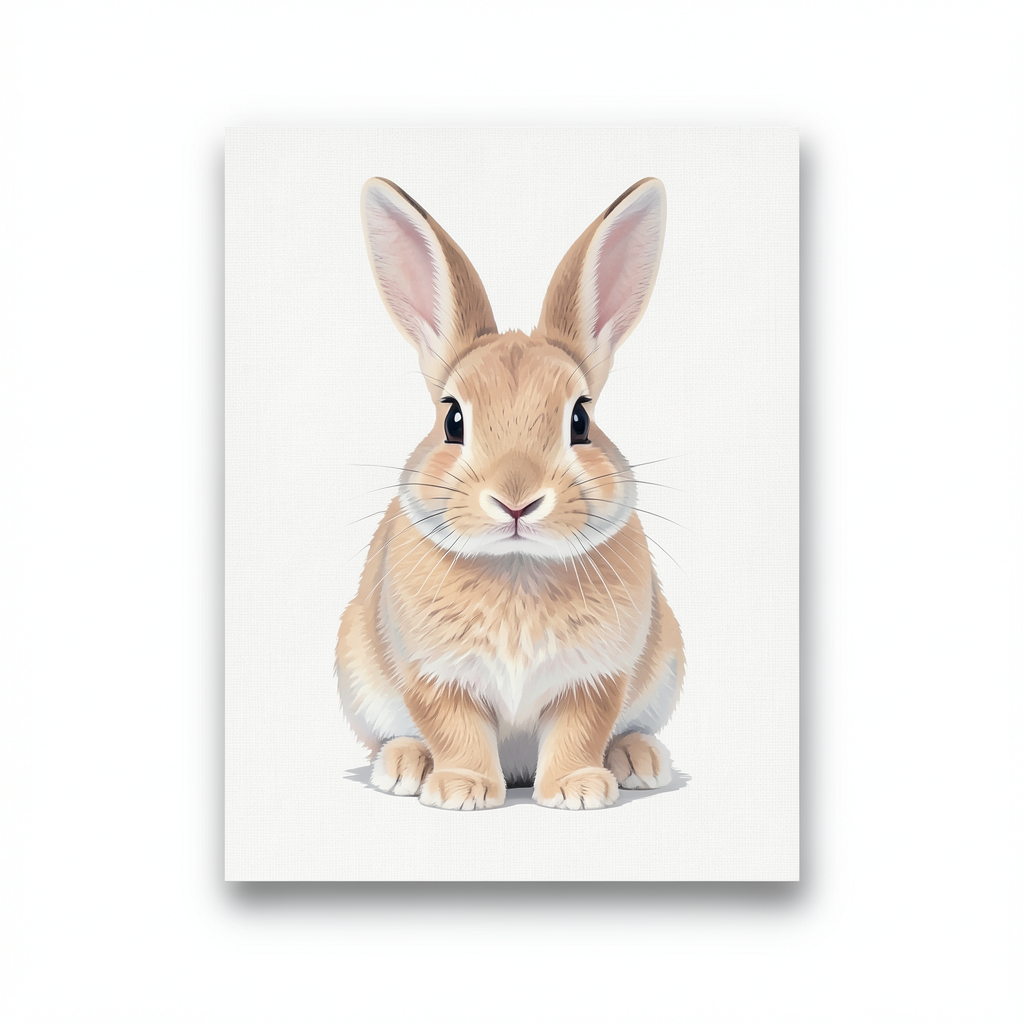 Nursery Animals Rabbit Wall Art Poster