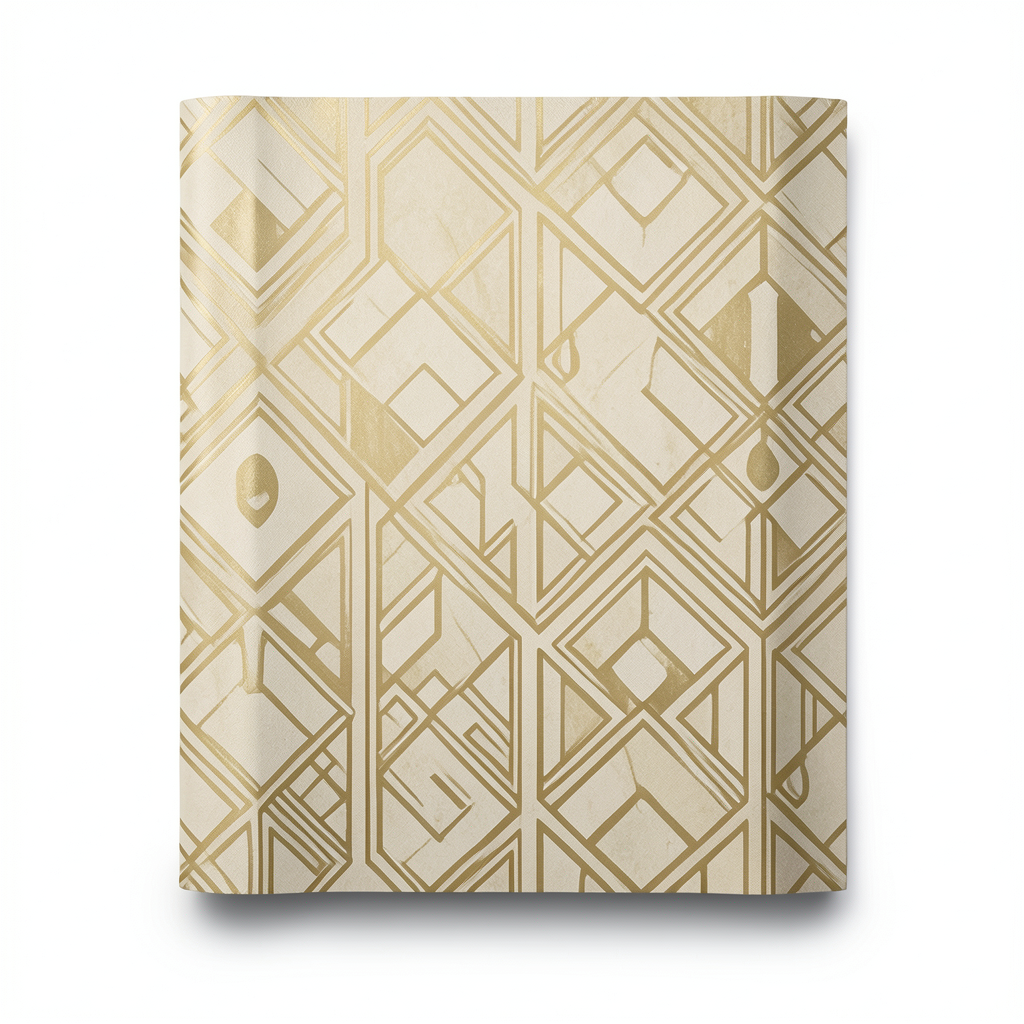 Mod Glyphica Golden Beige Wallpaper