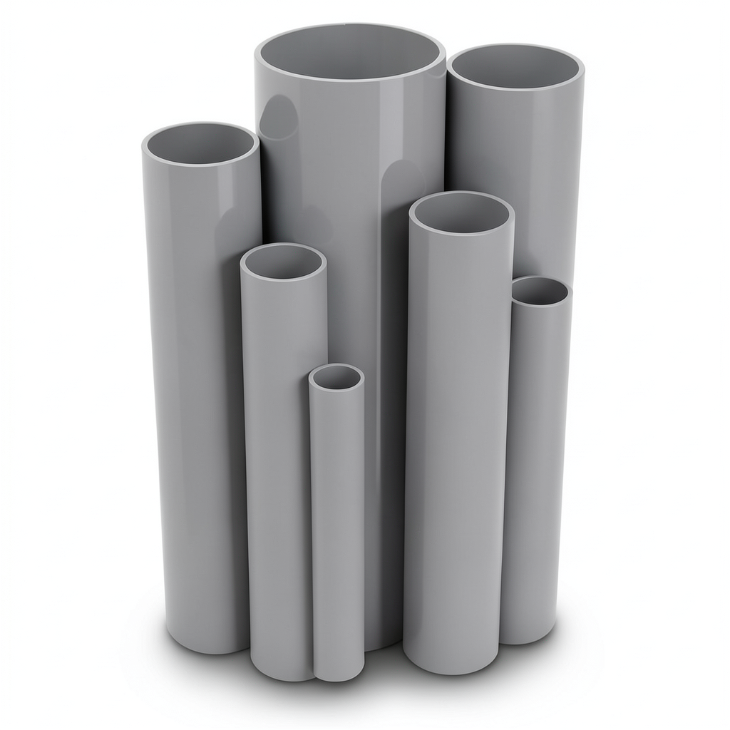 UPVC Pipes Pressure 32 Bar Outside Diameter 21.2 mm Thickness 2.8 mm Gray