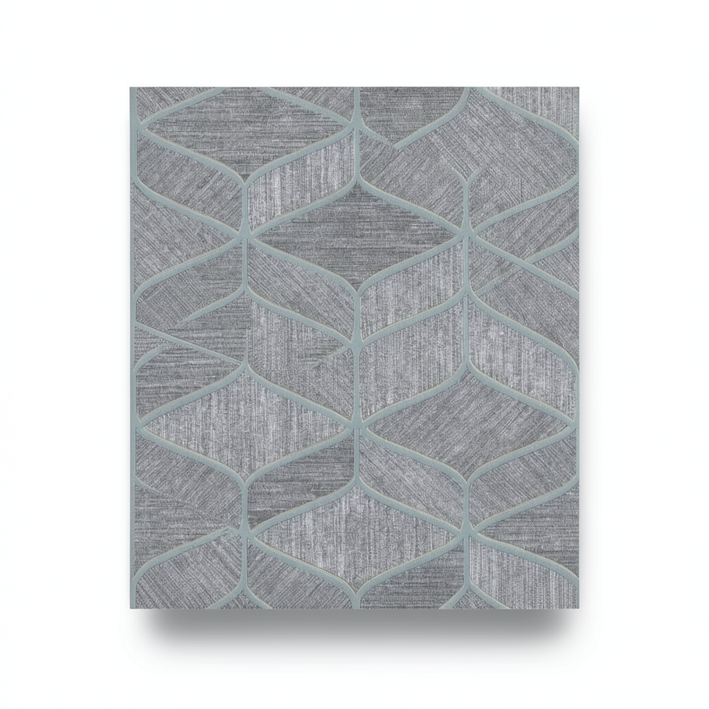 Italian Wall Covering 10m x 0.53m Gray, Model 63034