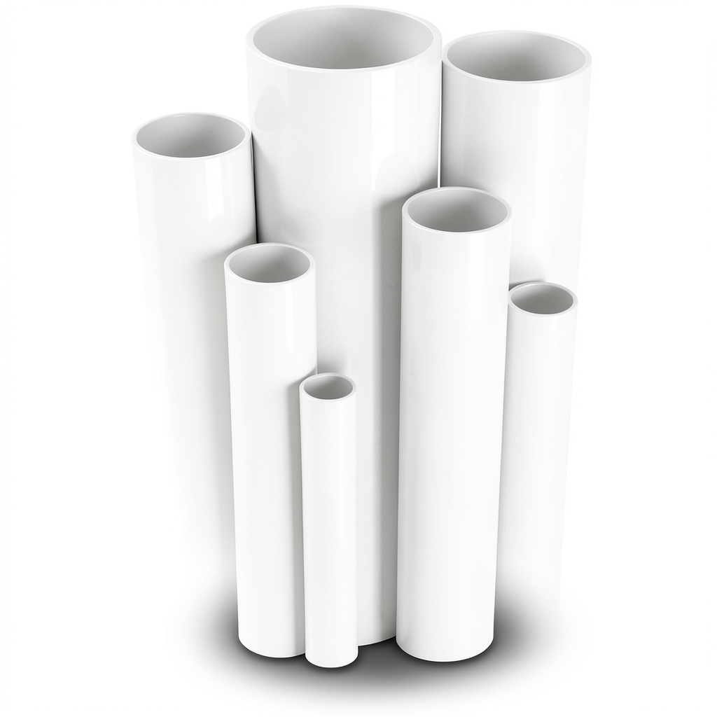 مواسير UPVC ضغط 32 بار قطر خارجي 21.5 مم سمك 3.3 مم لون أبيض