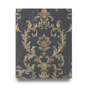 Italian Classic Wallpaper 10m x 1.06m Dark Gray, Model 83611