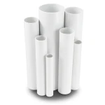 مواسير UPVC ضغط 45 بار قطر خارجي 21.2 مم سمك 3.7 مم لون أبيض