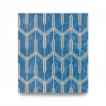 Modern Italian wall covering, blue color, length 10 m, width 0.73 m, model 44842